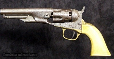 Engraved Colt 1862 Police - Image 2 of 15