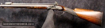 Flint Lock Double Barrel Coach Gun with Snap Bayonet Marked "Bailey" - Image 2 of 15