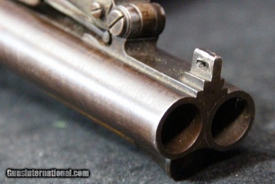 Flint Lock Double Barrel Coach Gun with Snap Bayonet Marked "Bailey" - Image 15 of 15