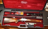 Blaser left hand Model 93 cased 2 barrel set 7mm-08 22-250 Leupold 3.5x10x40