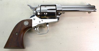Colt SAA nickel wood grips 44-40 4 3/4 3rd gen VG+