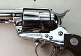 Colt SAA 44-40 Nickel 4 3/4 VG+ Wood grips box/papers 3rd Gen - 3 of 8