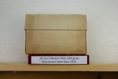 Winchester vintage ammo 30-06 30 Gov't Model 06 Full label date 1925 172 gr - Image 2 of 6