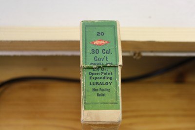 Western Cartridge Co. vintage 30-06 30 cal Gov't 19 rounds 150gr Open Point Exp - Image 4 of 8