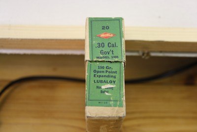 Western Cartridge Co. vintage 30-06 30 cal Gov't 19 rounds 150gr Open Point Exp - Image 5 of 8