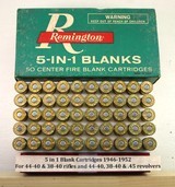 Remington 5 in 1 Blank Movie ammo full box VG+ - Image 1 of 8