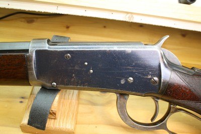Winchester 1894 Deluxe Rifle 1898 letter oct barrel half mag 30WCF pistol grip checkered - Image 12 of 15