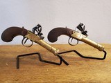 Beautiful pair of cannon barrel flintlock pistols - 6 of 7