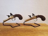 Beautiful pair of cannon barrel flintlock pistols - 3 of 7