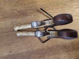 Beautiful pair of cannon barrel flintlock pistols - 4 of 7