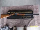 Browning Belgium Superposed Lightening 20 Gauge 28 in Barrels Round Knob Shotgun in Box - 1 of 10