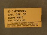 US military Winchester .22LR 50rd “white” box of 