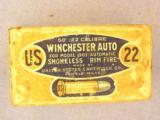 U.S. Cartridge Co. .22 Calibre Winchester Auto 50 rd lift-lid box - 1 of 6