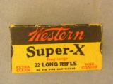 Western SUPERX .22LR Long Range 50 rd box of Pre-WWII ammunition - 1 of 6
