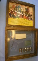 Colt 1911A1 US Army WWII European Theatre oak display case box - 1 of 6