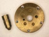 RCBS Piggyback 5-station shell plate #3 for .45acp cartridge, and powder measure pistol drop tube - 2 of 2