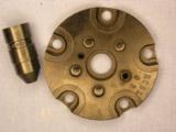 RCBS Piggyback 5-station shell plate #3 for .45acp cartridge, and powder measure pistol drop tube - 1 of 2