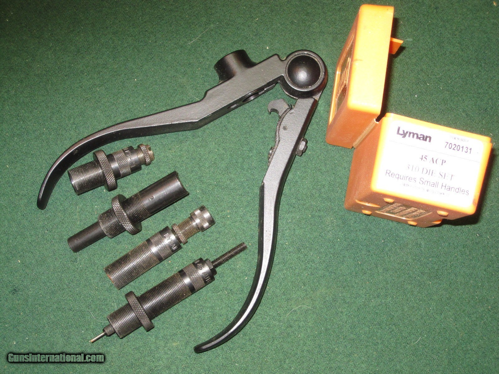 Lyman 310 reloading dies & handles, .45 ACP