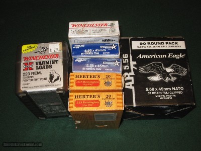 240 rounds of .223 ammunition