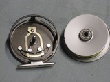 Hardy Marquis #6 fly reel with spare spool and leather case. - 4 of 5