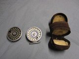 Hardy Marquis #6 fly reel with spare spool and leather case. - 1 of 5