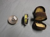 Hardy Marquis #6 fly reel with spare spool and leather case. - 3 of 5