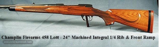 CHAMPLIN 458 LOTT-MACHINED INTEGRAL 1/4 RIB-FRONT RAMP-SLING - Image 1 of 5