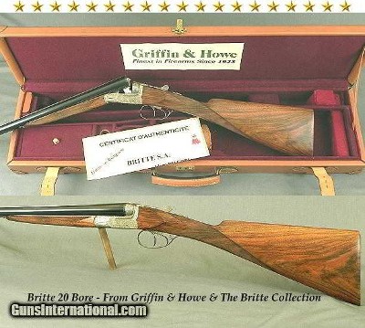 BRITTE 20- GRIFFIN & HOWE from THE BRITTE COLLECTION- 99% VERY NICE FLORAL ENGRAVING- APPEARS UNFIRED
