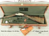 PIOTTI 28- MOD MONACO 2 BEST GUN- 27" Bbls.- 1998- EXHIBITION WOOD- TOTALLY APPEARS UNFIRED- 5 Lbs. 13 Oz. - 1 of 4
