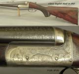 JEFFERY 333 FLANGED N. E.- BORES as NEW- 1913- THE WOOD is STRONG as NEW- A VERY NICE DOUBLE- VERY NICE CASE - 2 of 6