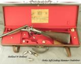 HOLLAND & HOLLAND 12- PERKES SELF-COCKING HAMMER PUSH UNDERLEVER- 28