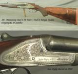 RIGBY 470- SIDELOCK EJECT- OWNED & USED by PROFESSIONAL HUNTER DAVID OMMANNEY for 34 YEARS- EXC. BORES - 2 of 6