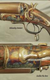 HOLLAND & HOLLAND 8 BORE FULLY RIFLED- EXC & STOUT GUN INSIDE & OUT- EXC PLUS BORES- 1886- MASSIVE OAK & LEATHER TRUNK - 5 of 8