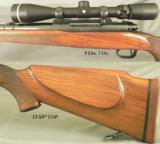 WINCHESTER MOD 70 PRE-64 SUPER GRADE 300 H&H- 1950- 95% OVERALL BLUE- WOOD FINISH at 88%- LEUPOLD 3.5 x 10 - 2 of 3