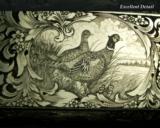 BROWNING BELGIUM 20 TOTAL CUSTOM- SUPERB GAME & FLORAL ENGRAVING- CUSTOM STOCK for the LEFT HAND - 5 of 7
