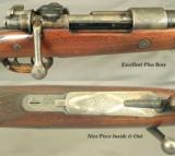 MAUSER by TRIEBEL in SUHL- 9.3 x 62- 1942- 90% FACTORY ENGRAVED- FACTORY CLAW MOUNTS & SCOPE- OVERALL 92% - 2 of 5