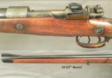 MAUSER by TRIEBEL in SUHL- 9.3 x 62- 1942- 90% FACTORY ENGRAVED- FACTORY CLAW MOUNTS & SCOPE- OVERALL 92% - 3 of 5