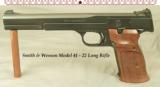 SMITH & WESSON MOD 41- 22 L R- CORRECT FACTORY BLUE BOX- ORIGINAL & OVERALL 98%- MADE in 1979 or 1980
- 1 of 3