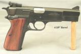 BROWNING BELGIUM FN HI-POWER 9mm SEMI-AUTO- REMAINS IN 95% CONDITION- ADJUSTABLE REAR SIGHT - 2 of 3