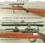 RIGBY 275 (7 X57 Mauser)- SINGLE SQUARE BRIDGE MAUSER ACTION- 1917- QD SCOPE MOUNT- MODERN LEUPOLD ALASKAN 2.5 SCOPE - 1 of 4
