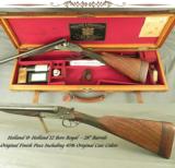 HOLLAND & HOLLAND 12 ROYAL- ORIG FINISH PIECE- A LOT of VALUE HERE- 28