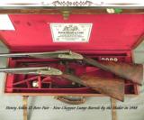 ATKIN 12
SIDELOCK PAIR- NEW CHOPPER LUMP Bbls. in 1988 by the MAKER- NEW BUTTSTOCKS by the MAKER- ALL LONDON
