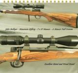 BOLLIGER, MOUNTAIN RIFLERY- 7 x 57 FULL CUSTOM- MAUSER- EXC. WOOD- PURE BOLLIGER CLASSIC STOCK- GREAT CHECKERING
- 1 of 5