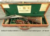 HOLLAND & HOLLAND 500/465 N. E.- DOMINION SIDELOCK EJECT- EXC PLUS BORES- RIGHT HAND & LEFT HAND STOCK- CASED - 1 of 6
