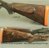 HOLLAND & HOLLAND 500/465 N. E.- DOMINION SIDELOCK EJECT- EXC PLUS BORES- RIGHT HAND & LEFT HAND STOCK- CASED - 3 of 6