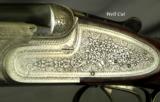 BERETTA 1954 MOD S3 SIDELOCK- 12- D T- 27 1/2" SOLID RIB Bbls.- STRAIGHT STOCK- 95% ENGRAVING- ORIG. PIECE INSIDE & OUT - 4 of 6