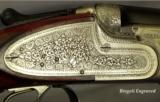 BERETTA 1954 MOD S3 SIDELOCK- 12- D T- 27 1/2" SOLID RIB Bbls.- STRAIGHT STOCK- 95% ENGRAVING- ORIG. PIECE INSIDE & OUT - 2 of 6
