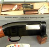 WINCHESTER MOD 12- REMAINS NEW in the FACTORY BOX- 1963- 12 with 30" FULL CHOKE- THE GUN is 100%- THE BOX is 95% - 1 of 3