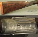 JOSEPH LANG 12 SIDELOCK PAIR- VERY NICE 1913 PAIR- BUILT for C. LEDYARD BLAIR- #1 GUN with an EXTRA BARREL- ALL 28" CHOPPER LUMP - 7 of 10