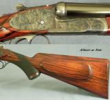 MARCEL THYS 470 SIDELOCK EJECT- 98% FINE SCROLL- CASE COLORED FRAME- BOLSTERED FRAME- 15 1/4" LOP- CASED O & L- OVERALL 97-98% - 6 of 7